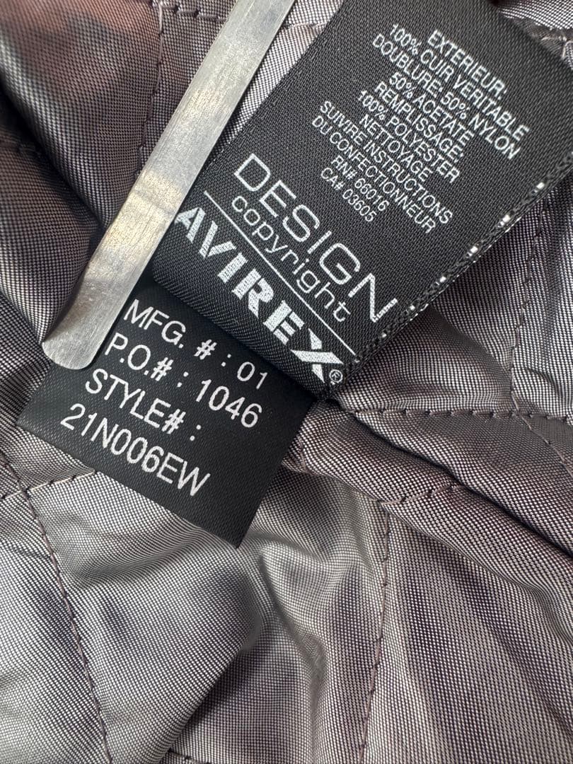 ま*ン様 AVIREX アヴィレックス レザージャケット hiphop bboy