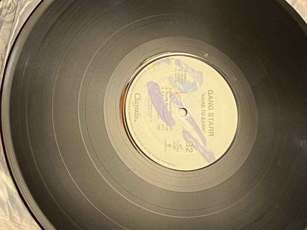 GANG STARR Hard to Earn レコード