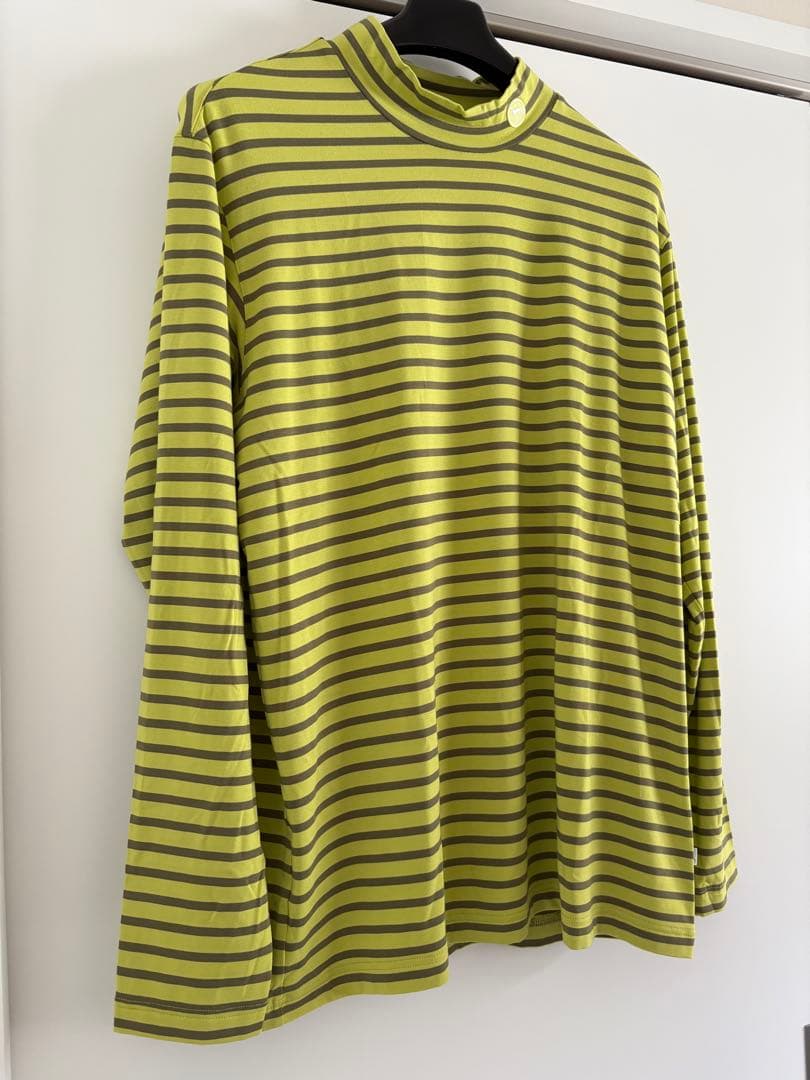 【新品タグ付】アダバット ハイネック 長袖インナーシャツ ボーダー 3L