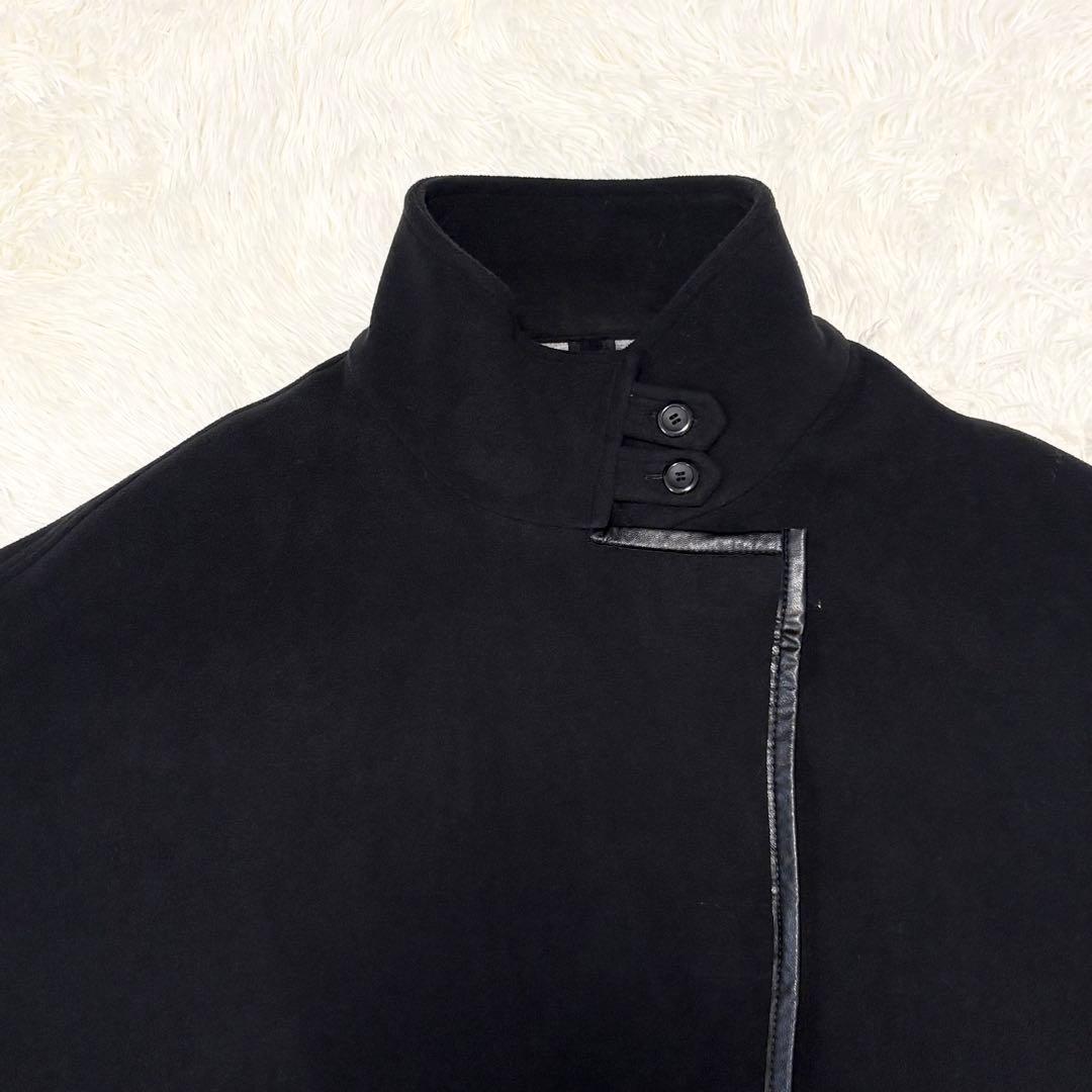 【極美品】 FENNEL ケープ ポンチョ ジャケット 黒 9号 ヤマダヤ