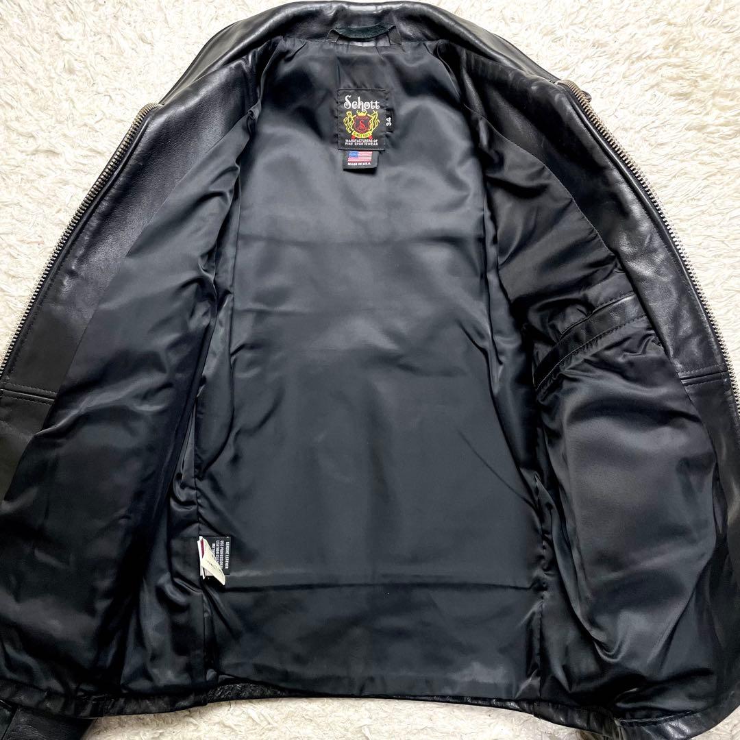 ◆美品/現行◆ SCHOTT シングルライダース レザージャケット 103us
