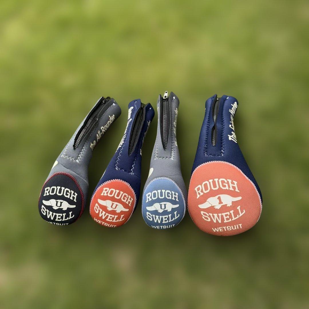 お洒落 大人気 ラフ&スウェル スタンド式キャディーバック・ヘッドカバー(4個)