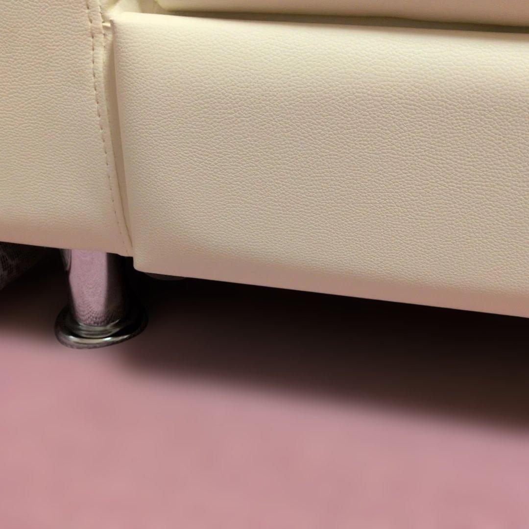 ソファべッド リクライニング アイボリー 収納つき　東京港区　引き取り