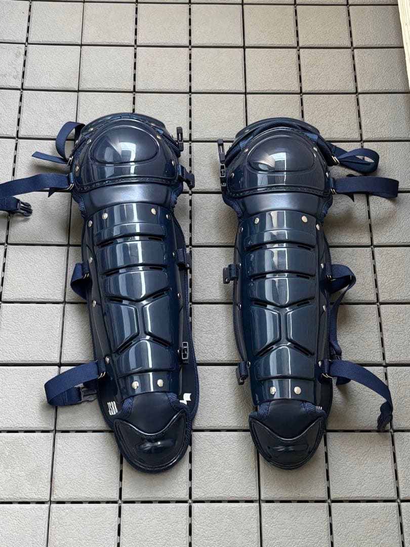 新品未使用、キャッチャー用プロテクターセット SSK ネイビー