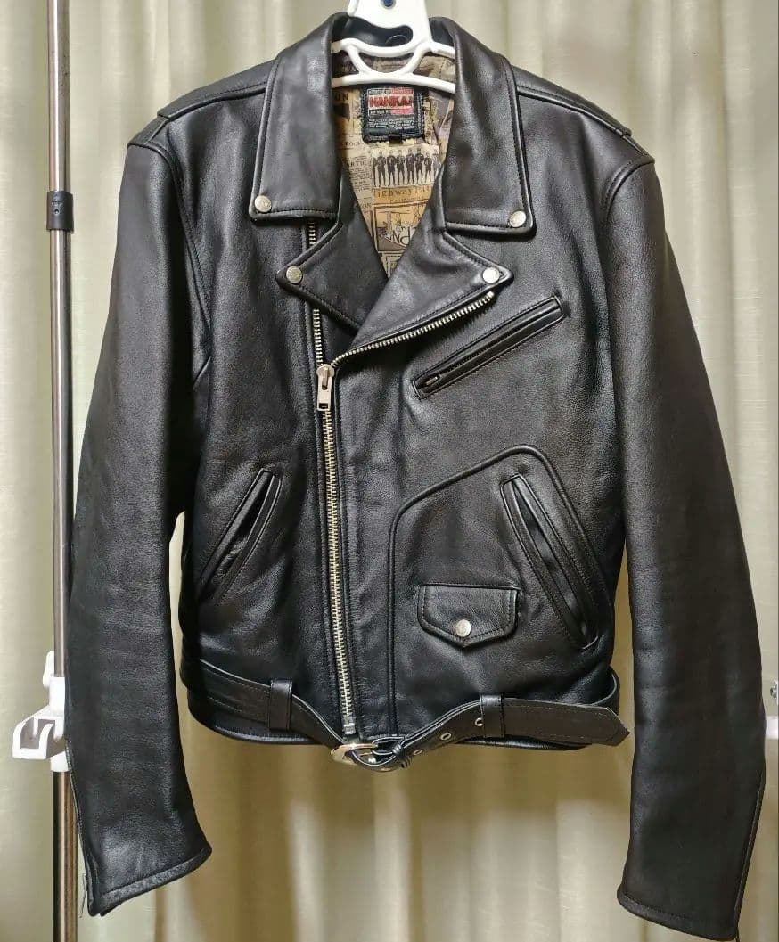 NANKAI ダブルライダース Dポケット XL 牛革 レザージャケット