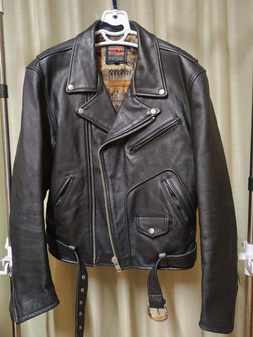 NANKAI ダブルライダース Dポケット XL 牛革 レザージャケット