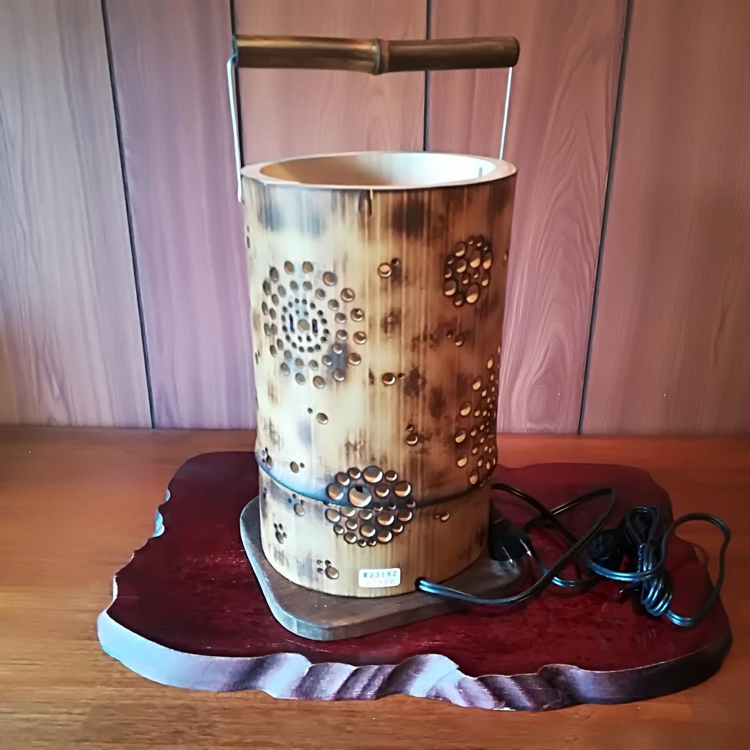 癒し灯火　竹行灯　No23182