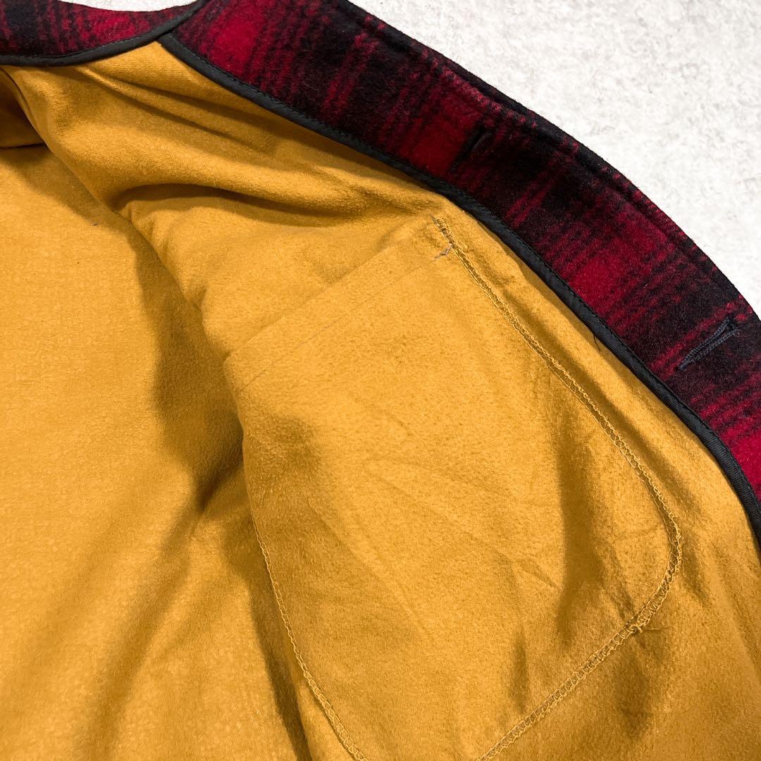 70sウールリッチ ハンティングジャケット バッファローチェック オンブレ L