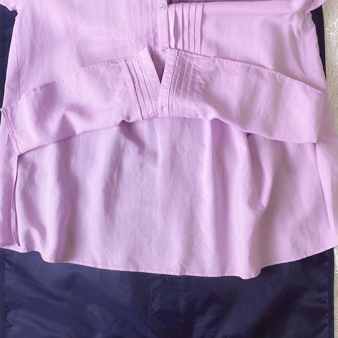 値下げ中1 E.SSENTIALS エスエッセンシャルズ ピンタック シャツ M