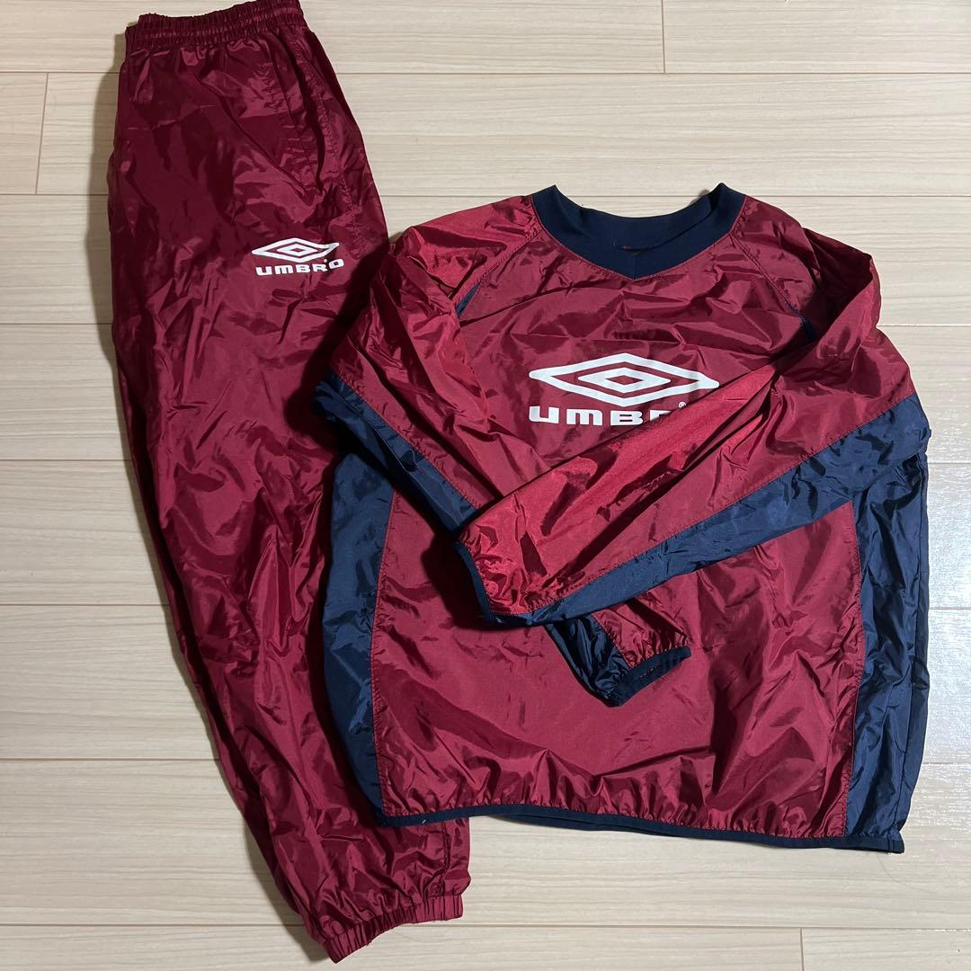 UMBRO ピステ・ウィンドブレーカー バーガンディ/ネイビー 古着