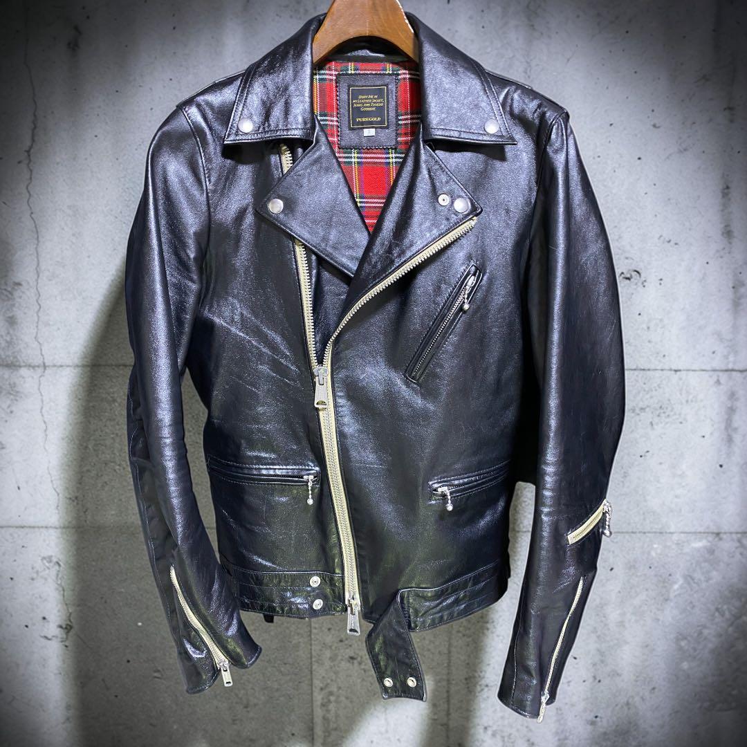 ジャケット・アウター 00s y2k BUFFALOBOBS leather jacket gold