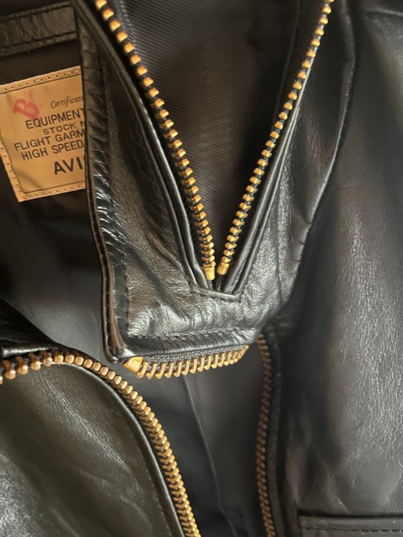 AVIREX アビレックス レザー ジャケット L 黒