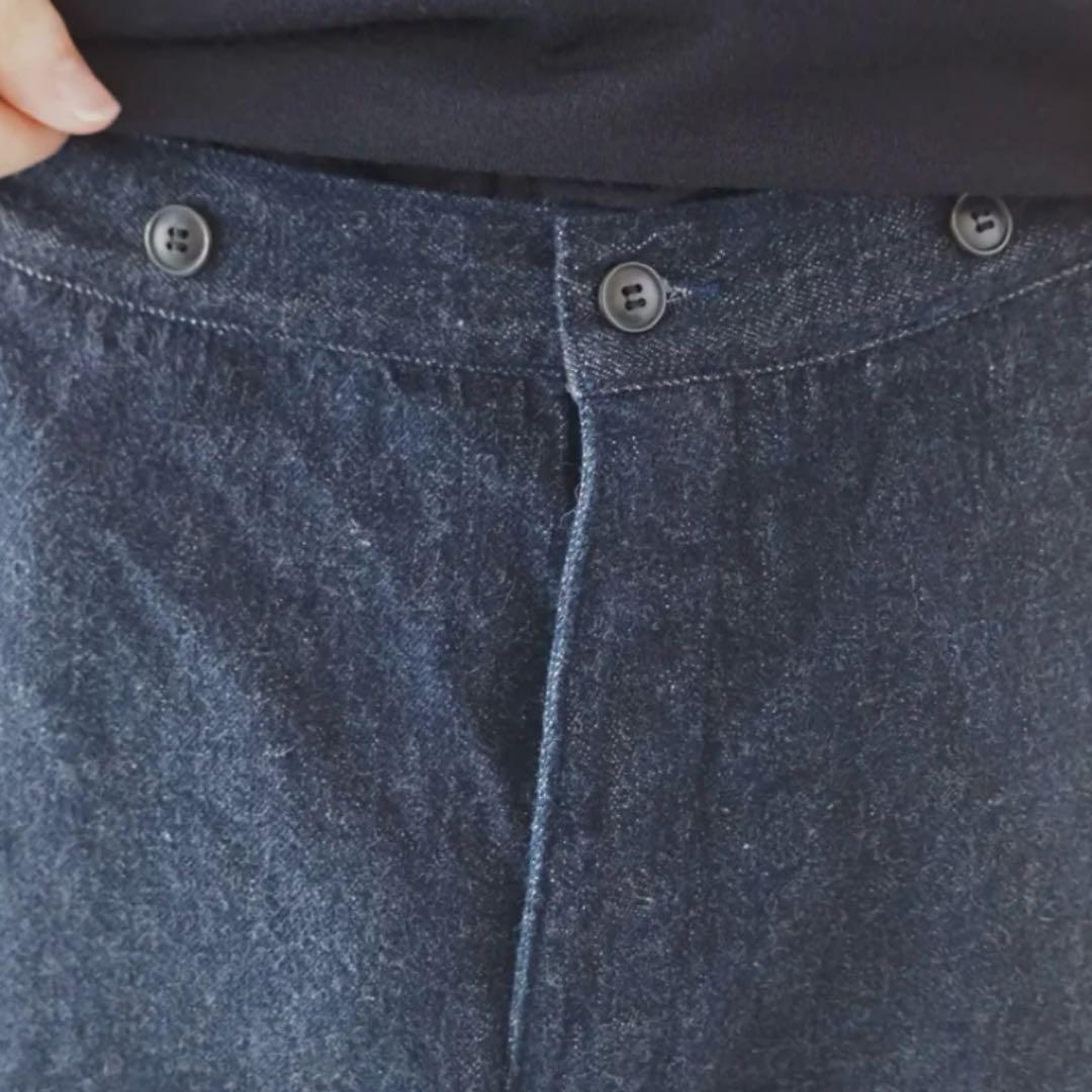 comoli デニムオーバーパンツ サイズ0