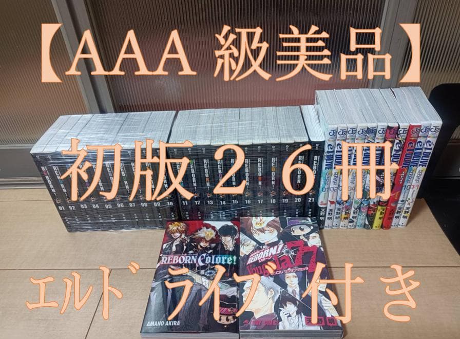 AAA級美品 文庫版 初版 家庭教師ヒットマン リボーン エルドライブ 全巻