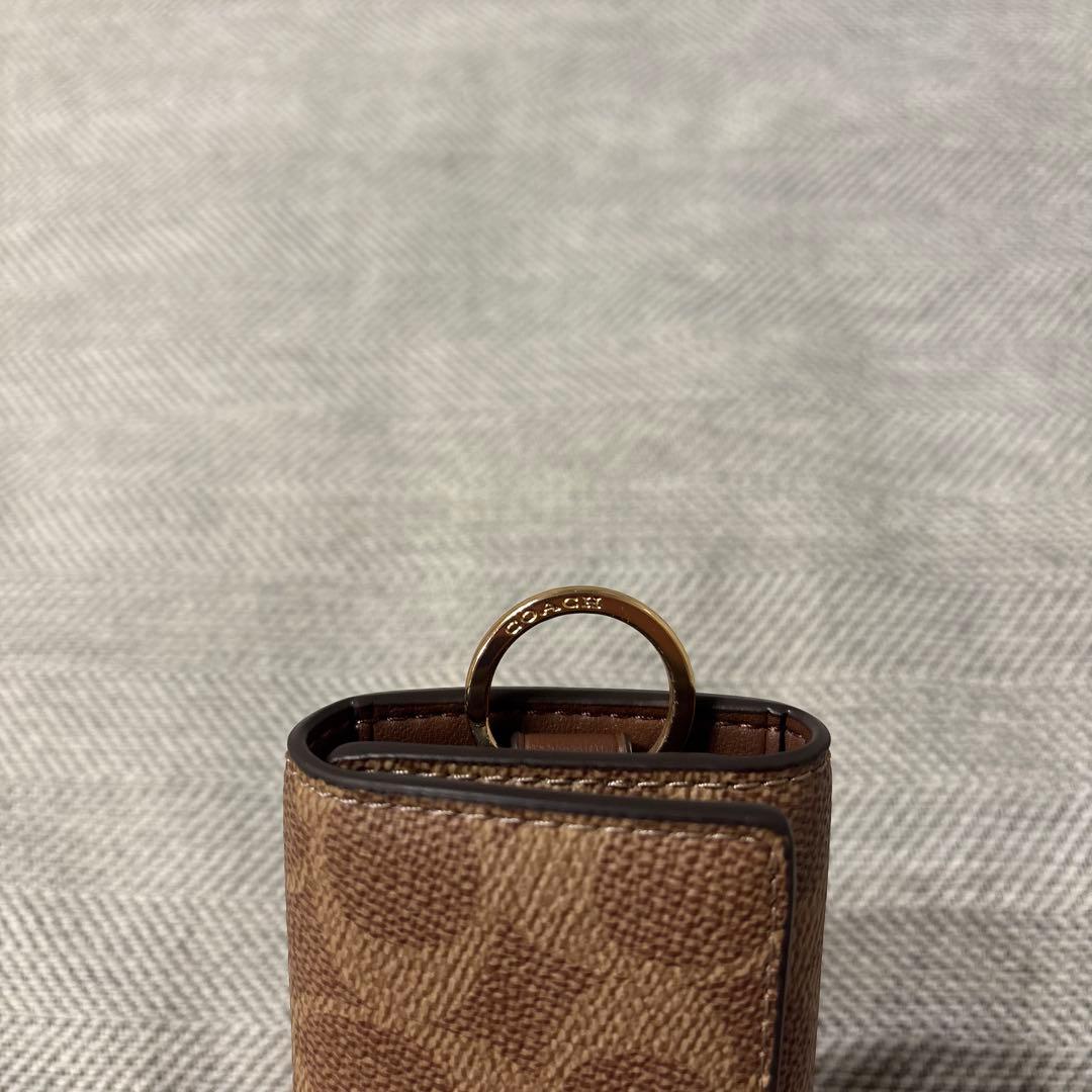 【新品同様】限界値下げCOACH ブラウン レザー キーケース