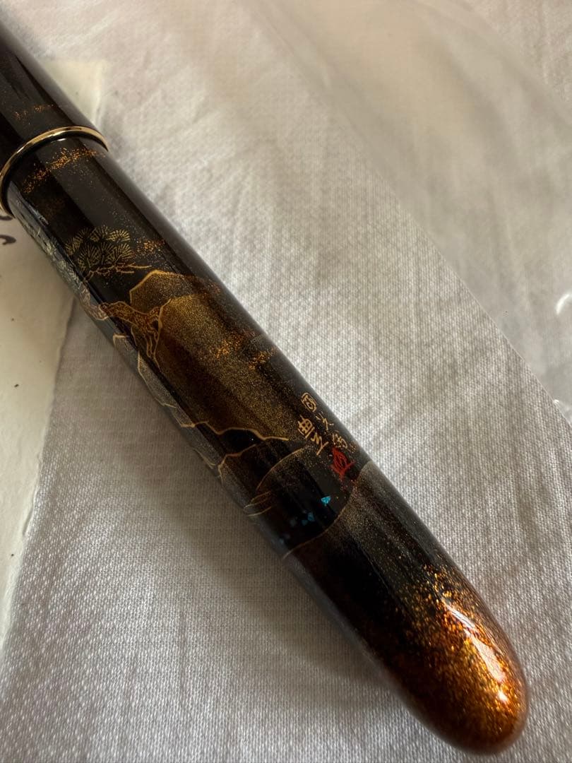 NAKIKI蒔絵万年筆、楼閣山水、NO 20サイズ