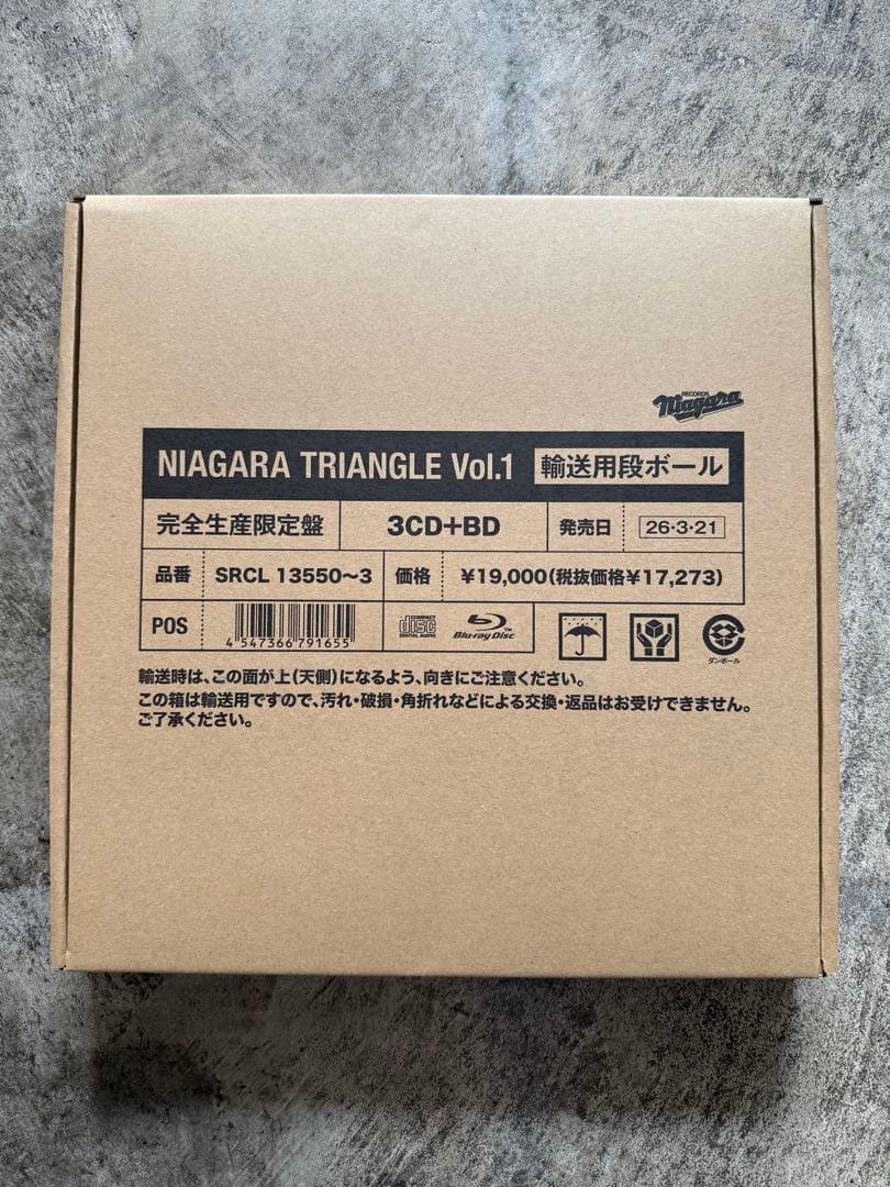 新品NIAGARA TRIANGLE Vol.1 VOX 3CD+Blu-ray