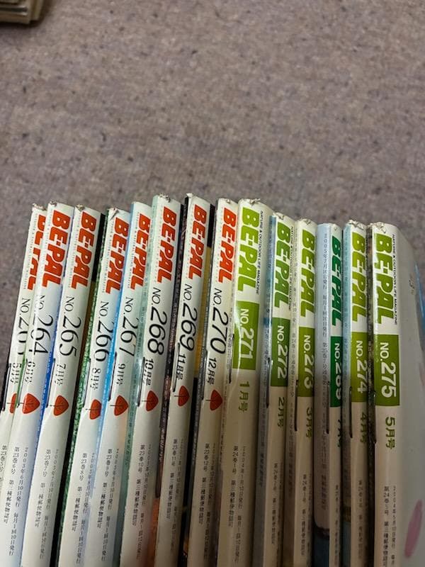 BE-PAL　ビーパル バックナンバー　1989.10～2006.1　ばら売り可