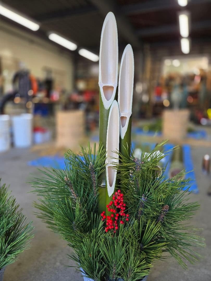 門松スタイルの正月飾り