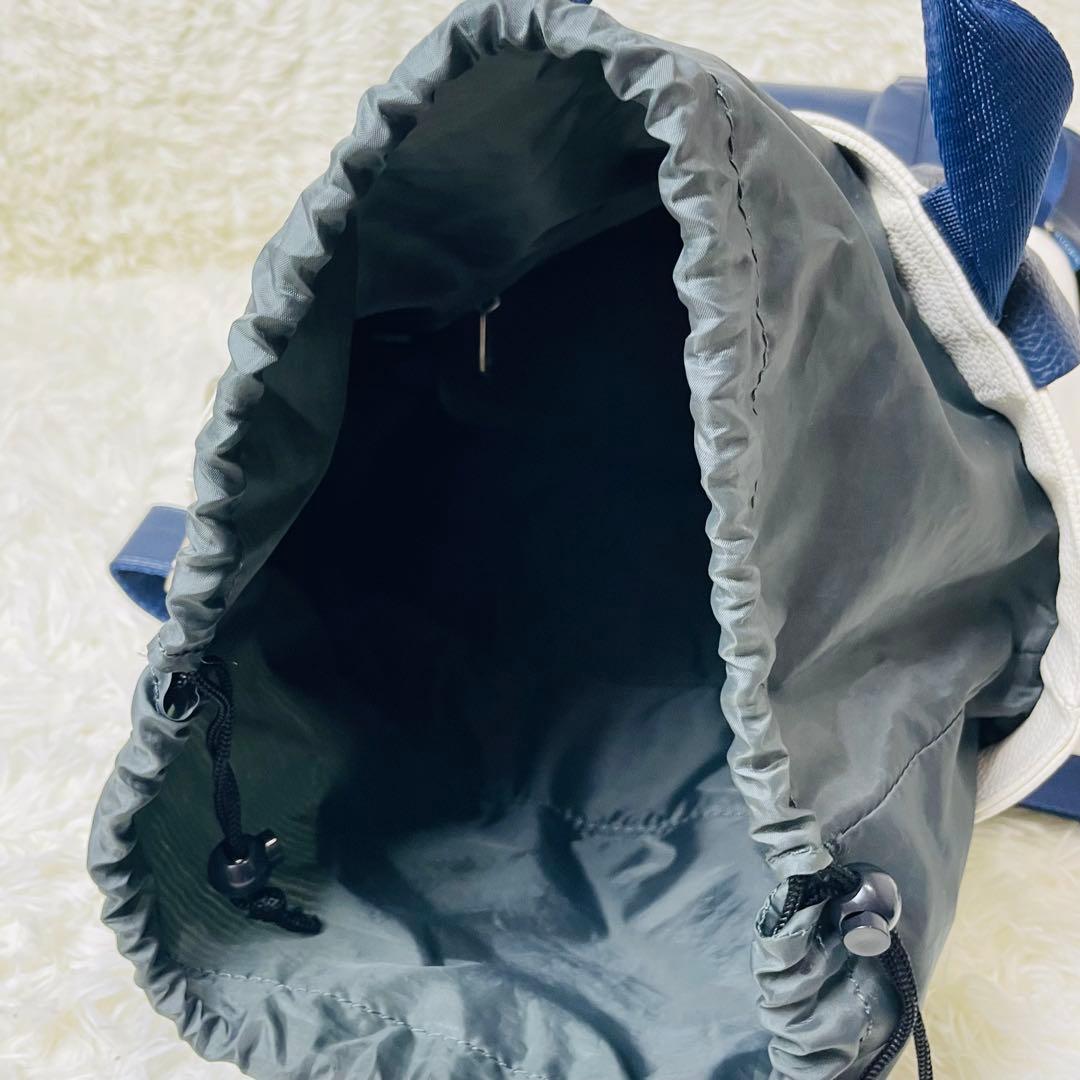 FIDRA フィドラ 3WAY トート リュック ショルダー 白ネイビー