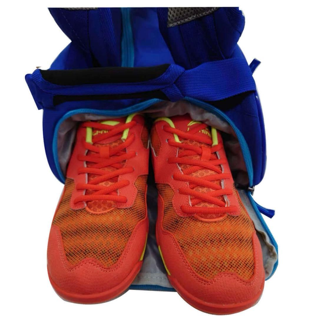 《最終価格》Li-Ning バドミントンバッグ 青 新品未使用