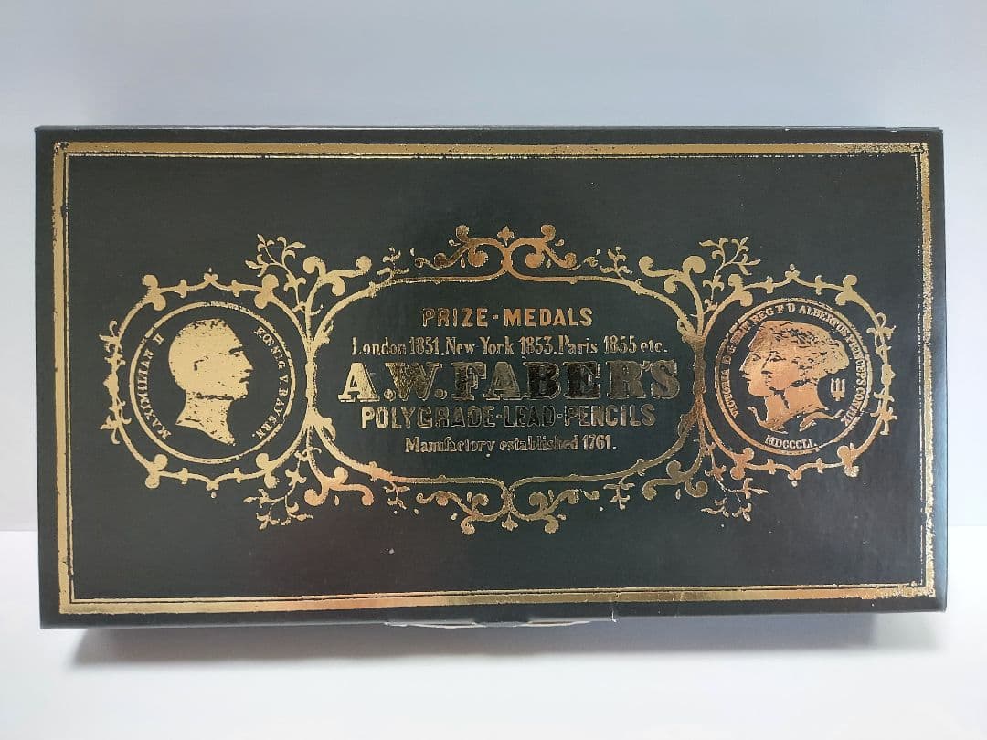 レトロ鉛筆、ファーバーカステル、A.W. Faber ポリグラフ鉛筆 12本入り