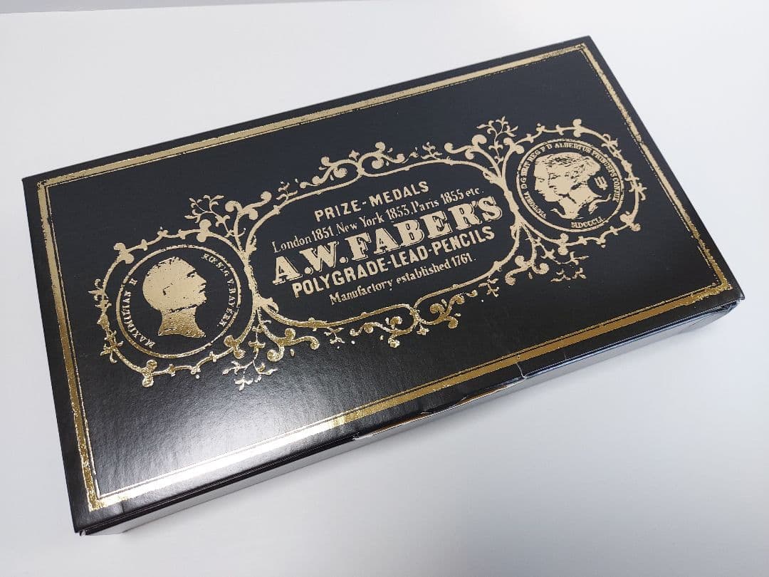 レトロ鉛筆、ファーバーカステル、A.W. Faber ポリグラフ鉛筆 12本入り