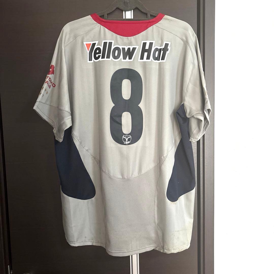 鹿島アントラーズグレー野沢拓也サイン入りアウェイユニフォーム2006-07レア