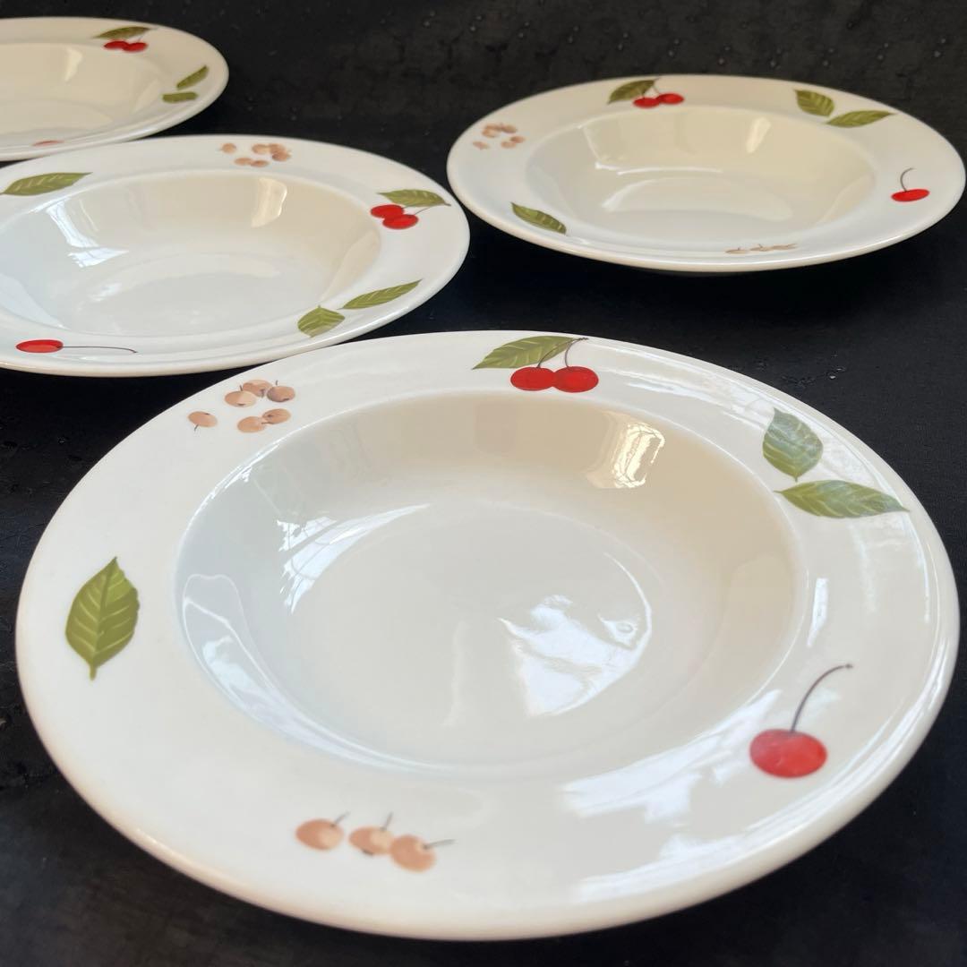ジョンソンブラザーズ　チェリー　さくらんぼ　スープ皿　深皿　5枚セット