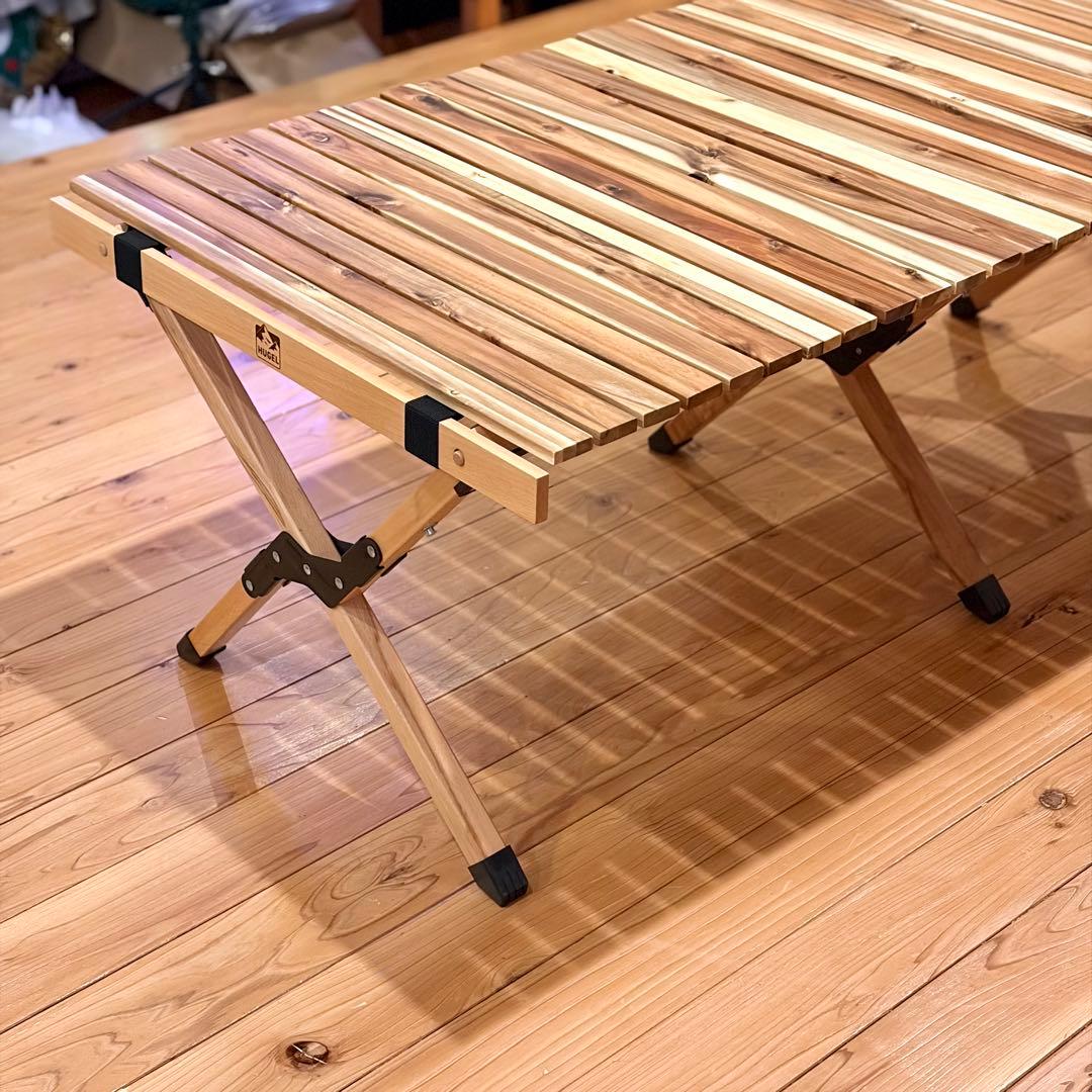 naoshieさま専用アウトドア ウッドロールトップテーブル