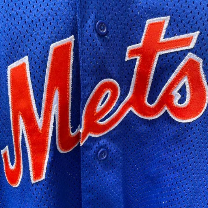 希少　USA製 90's NY.メッツNOMO16 vintage ゲームシャツ