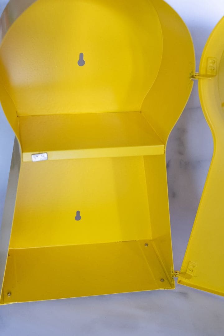 廃盤品 IKEA PS 1995 収納付き　置き時計　ポストモダン　イエロー