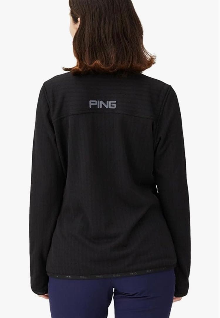 M 新品　PING ツインレイヤードアウター ブルゾン レディース　ブラック