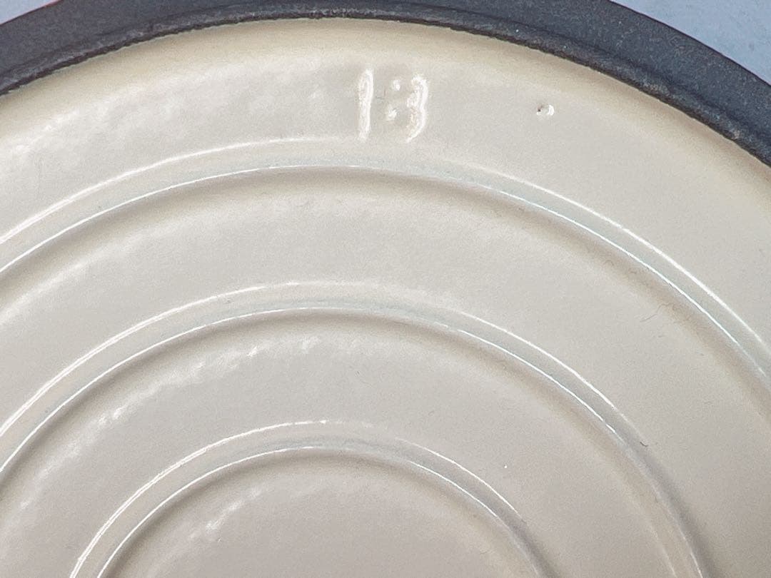 シャスール コケル ホーロー鍋 両手鍋 オレンジ色 18cm