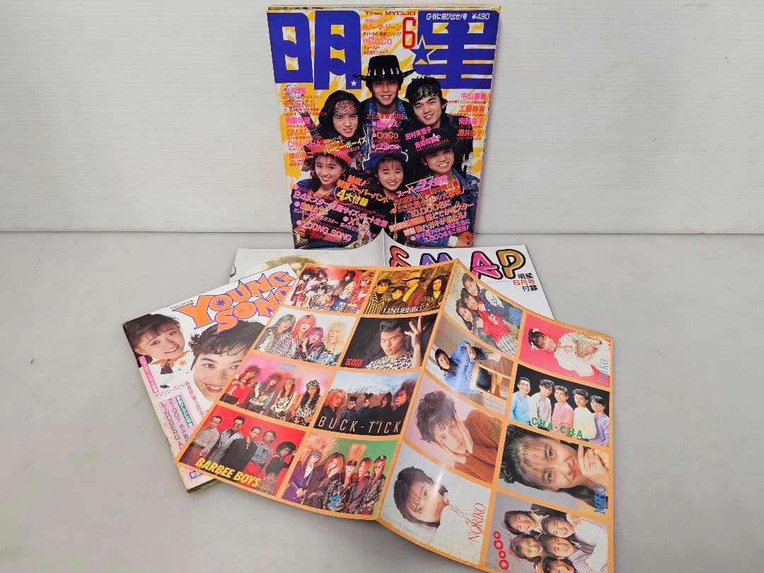 1990年１月号～12月号全巻コンプリートセット！明星 集英社/付録 ポスター付