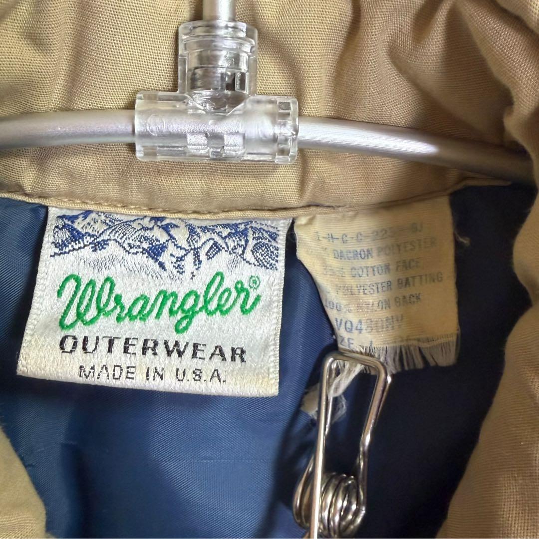 USA製 Wrangler 70s 中綿 ウエスタン ベスト L 好配色 ダウン