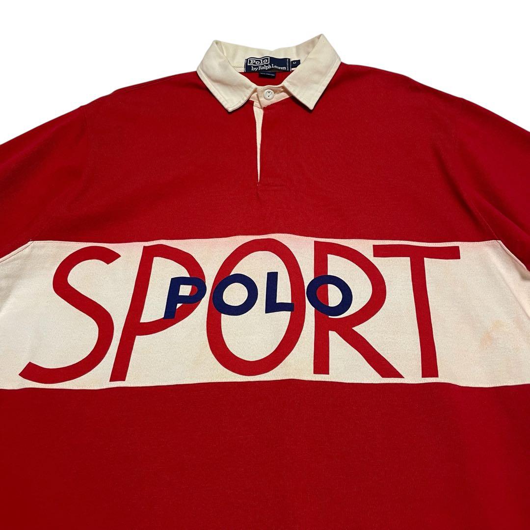 90's 初期 POLO SPORT ラガーシャツ ラルフローレン 半袖
