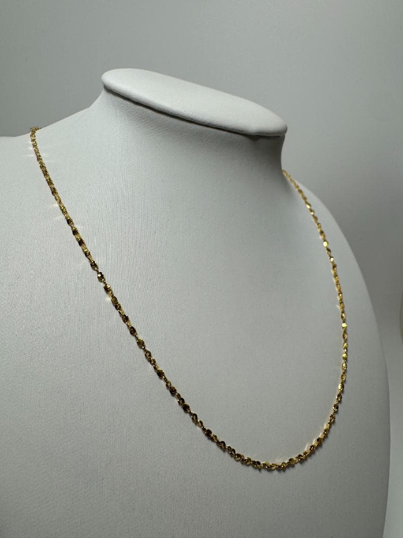 K18ゴールド シンプル チェーンネックレス2.03g