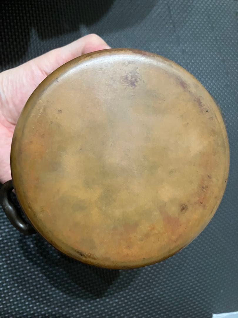 フランス製アンティーク小型の銅鍋