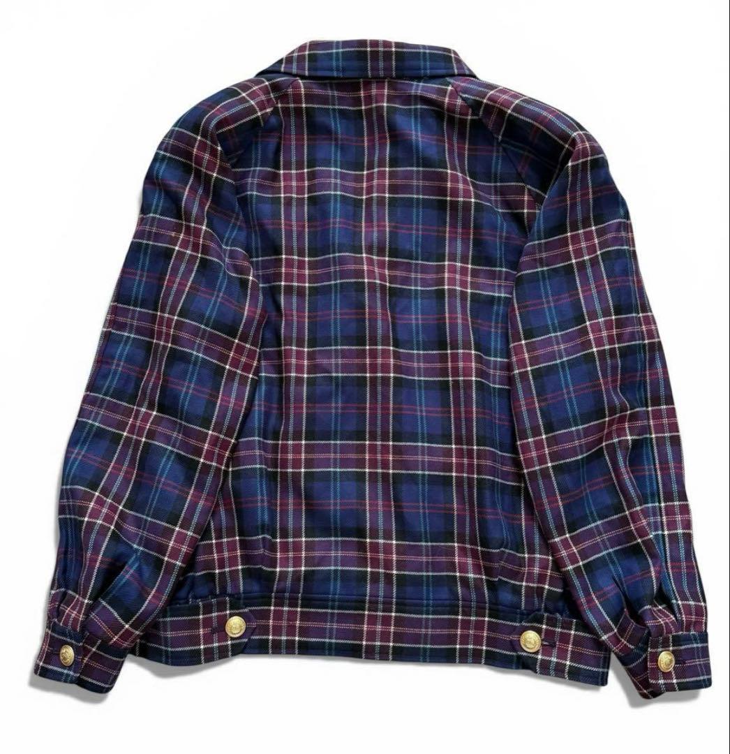 バーバリーズ チェック柄 金ボタン ダブルブレスト ジャケット オーバーサイズ