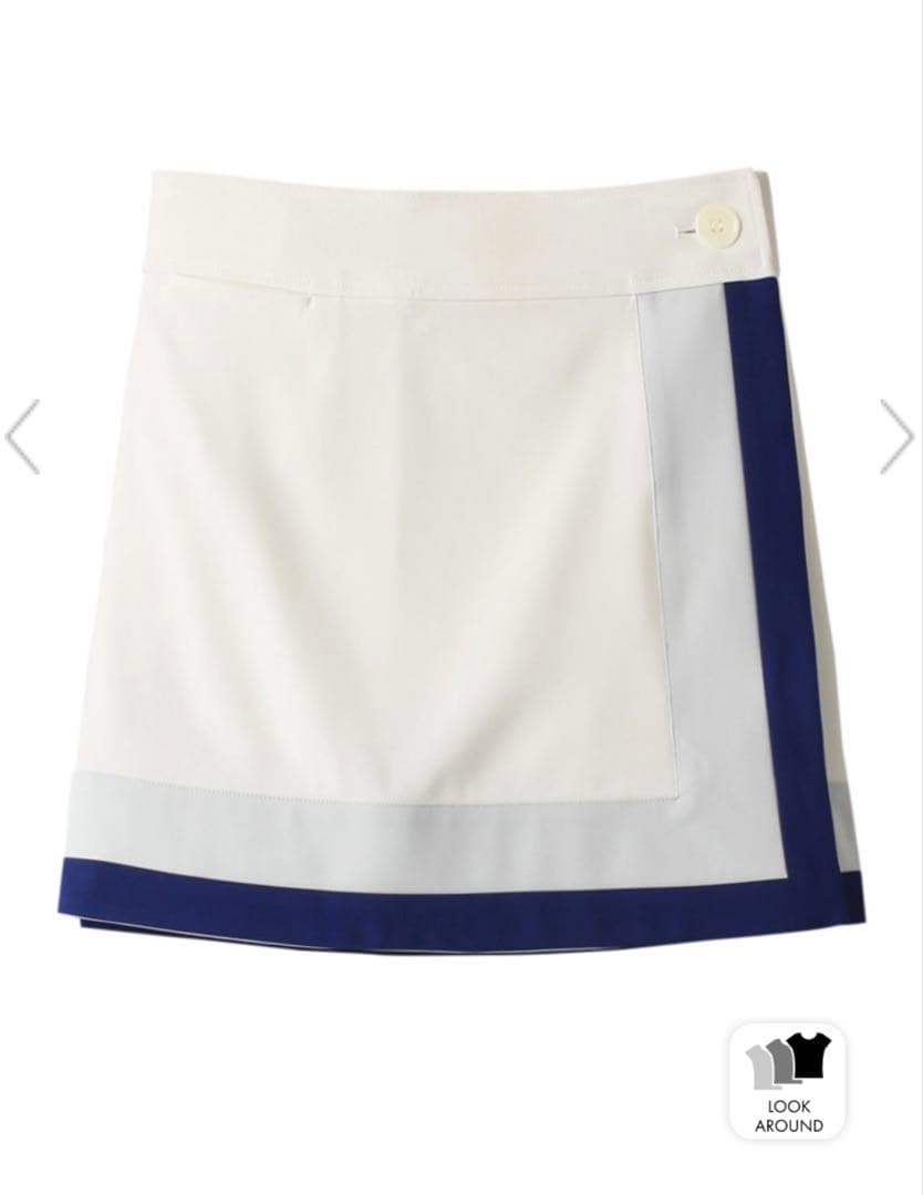 新品タグ付き　TMG配色ラップスカート　ゴルフウェア　サイズ2