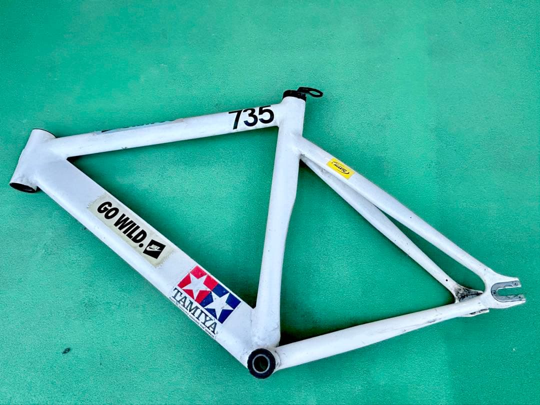 【リーダーバイク/LEADER735フレーム】割れ有！要確認品★サイズL