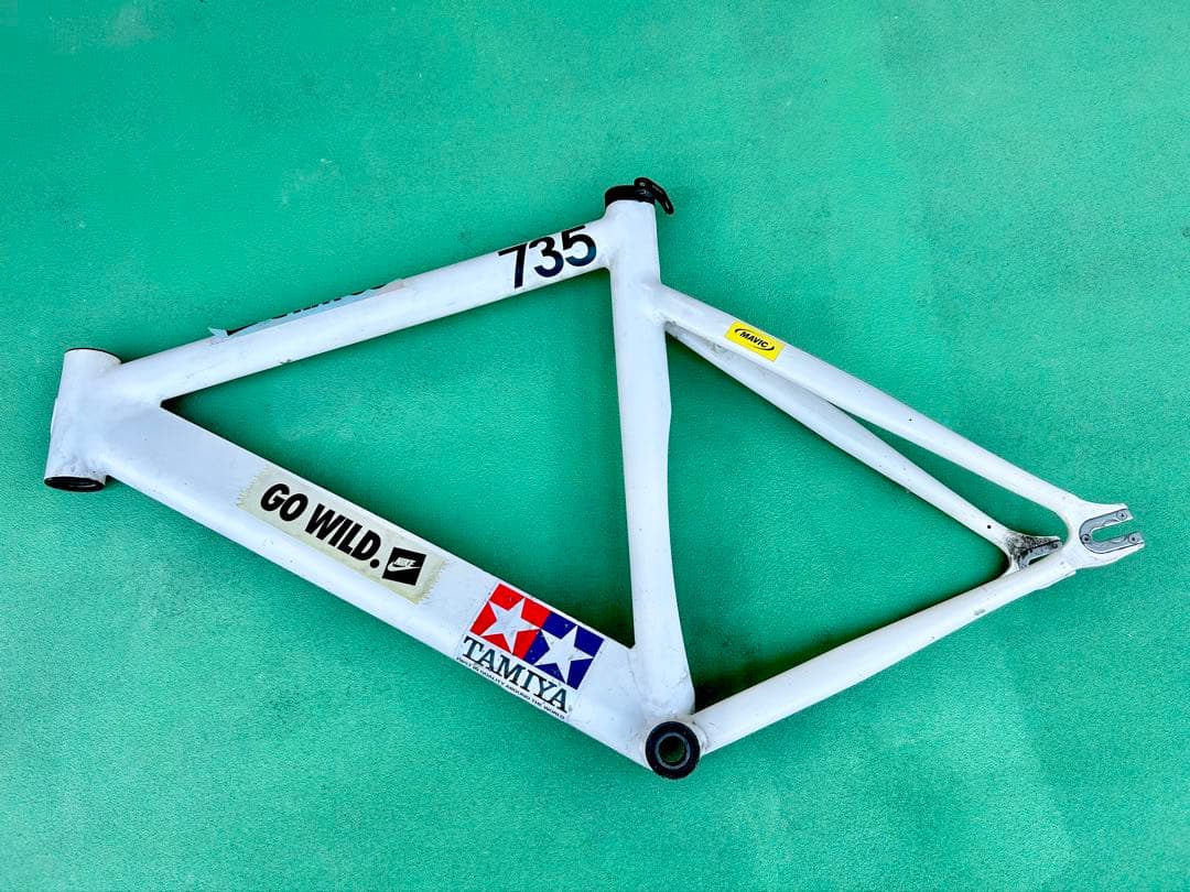 【リーダーバイク/LEADER735フレーム】割れ有！要確認品★サイズL