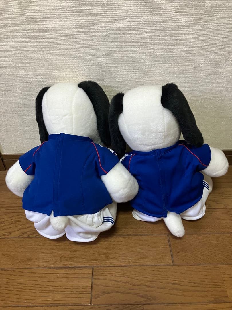 スヌーピー 日本代表 サッカーぬいぐるみ 2体セット