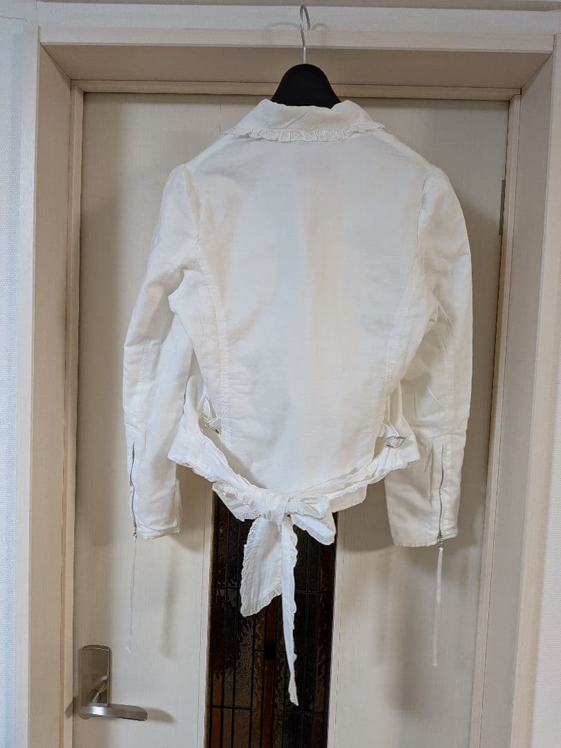 PINK HOUSE ホワイトライダースジャケット