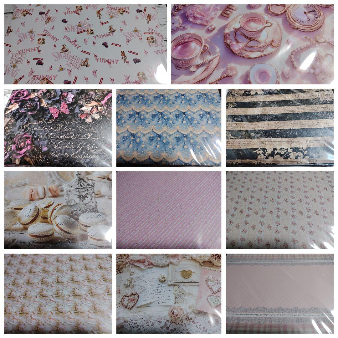 デザインペーパー1100枚/素材シート600枚 ＋A5、A6素材シート150枚