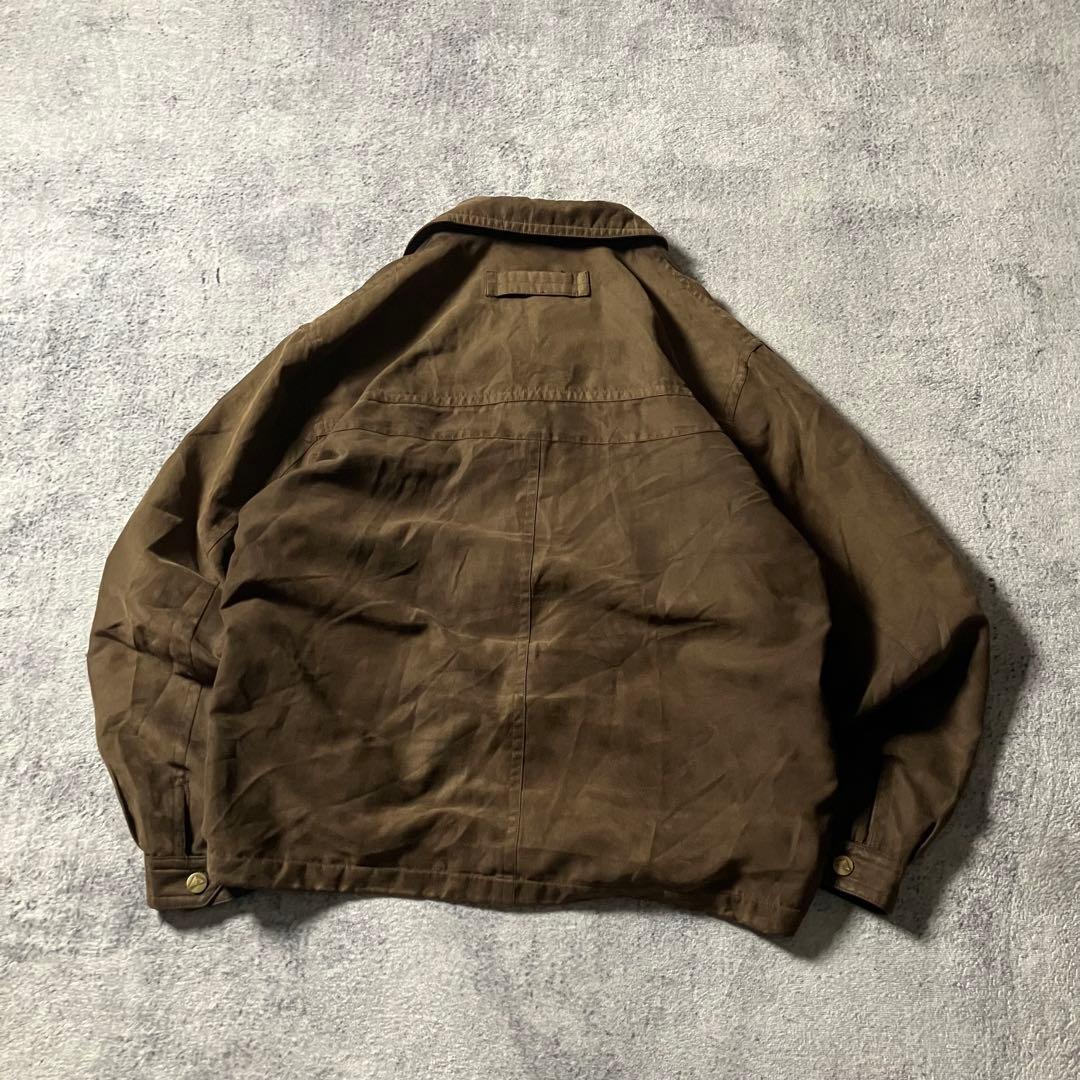 00sSTONECASTスエード調ジャケットブラウンブルゾン茶スイングトップ