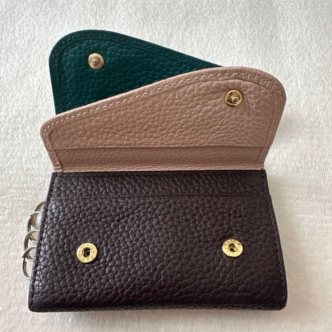 【お値下げ中】ヴィヴィアンウエストウッド ダブルフラップ キーケース 緑 4連