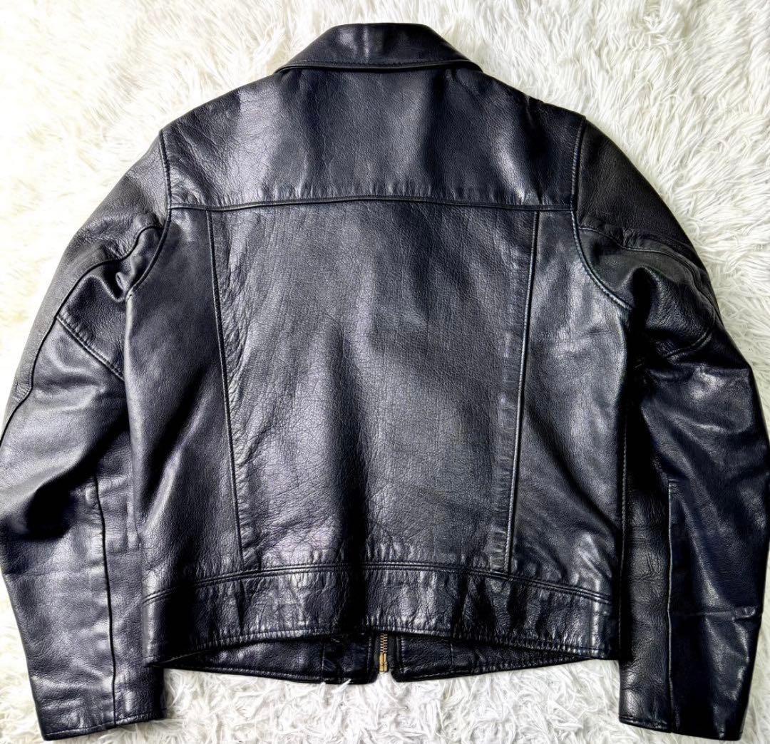 希少✨schott トラッカージャケット　ブラック　247W 本革　レザー
