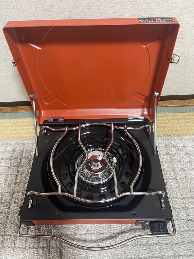 Iwatani アウトドアカセットコンロ オレンジ